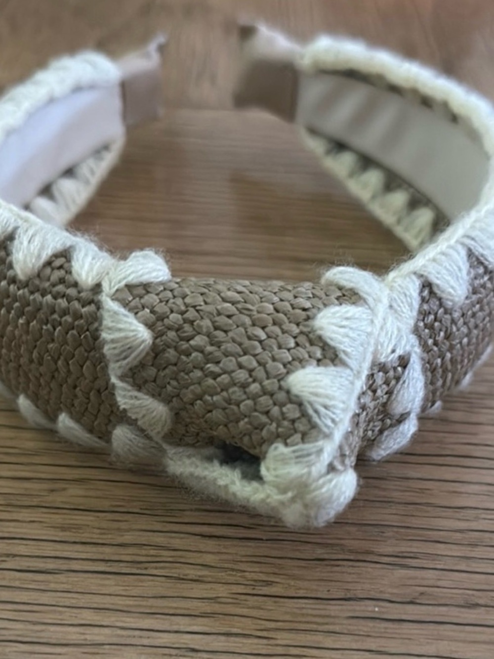 Aerie Knotted & Braided Raffia Headband